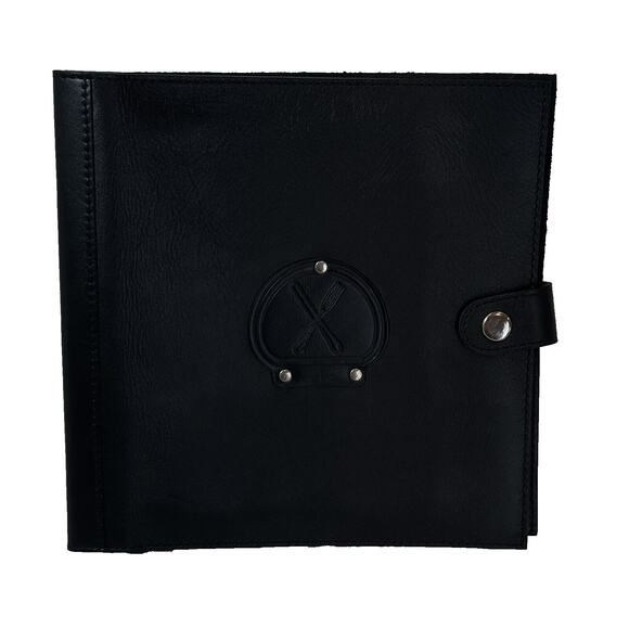 Le Cornue 1908 Document Portfolio Folder Brown Leather Recipe Menu Holder - Picture 2 of 16